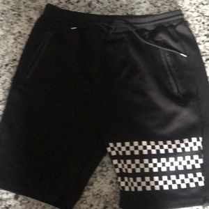 BLACK checkered shorts